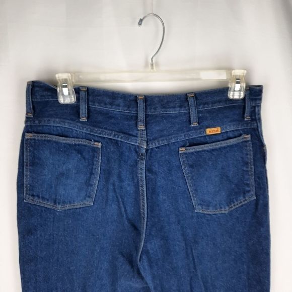 Rustler Vintage Jeans 87621 W38 L30 USA made bootcut cotton 4 pocket zip button - Picture 3 of 14